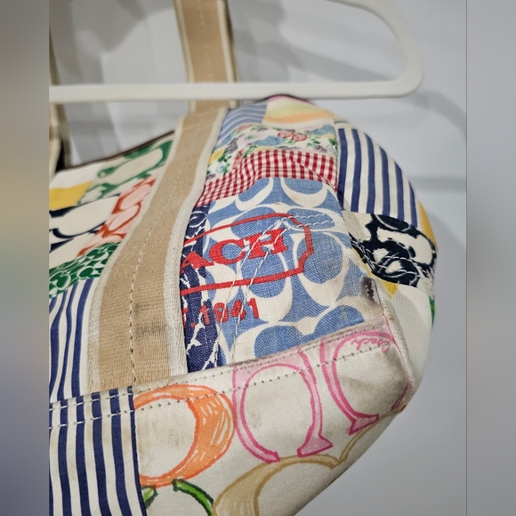 Coach Legacy Limited Edition Hampton Weekend Patchwork Tote - early 2000's - Picture 4 of 7